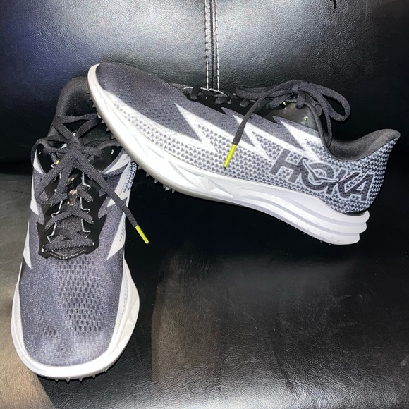 Hoka One One Other - Hoka One Crescendo MD Black Running Track Shoes 1134520 BWHT Size M/9.5 W/11